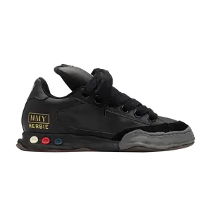 Кроссовки Maison Mihara Yasuhiro Herbie Puffer OG Sole Leather Low 'Black', черный