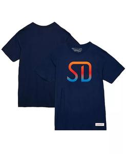 Женская темно-синяя футболка с монограммой San Diego FC Mitchell & Ness, синий