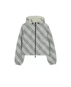 Укороченная двусторонняя клетчатая куртка Burberry, зеленый