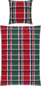 Постельное белье , красная пихта, 1x 155x200 см + 1x 80x80 см Erwin Müller