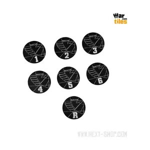 Боевые шаблоны — Имперский, Черный, War Tiles - Markers, Rulers, & Tokens