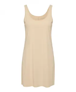 Мягкое платье телесного цвета с подкладкой, А-образный силуэт. Karen By Simonsen, бежевый