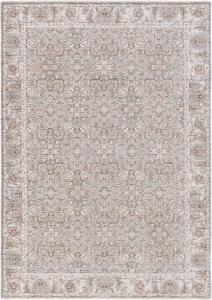 Ковер для интерьера SAFAVIEH, 122 x 183 см,  Harlow Collection, цвет ivory grey & sage, ориентальный дизайн, без ворса и простой в уходе, противоскользящий, идеален для помещений с высокой проходимостью: прихожая, гостиная, спальня (HAR103A)