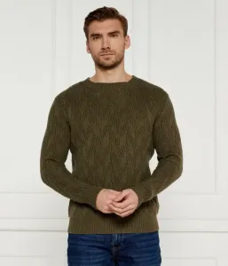 Свитер Эвандер regular fit Guess Jeans, хаки