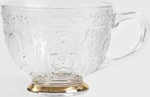 Стакан для питья, коктейльный стакан, стакан для чая, стакан для сока, BARREL XMAS с рисунком 0.36 HOMLA Homla