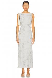 X revolve blaire макси-платье с вышивкой Stone Cold Fox, dusty blue