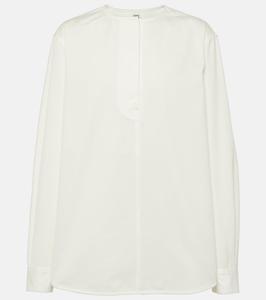 Блузка из хлопкового твила Toteme, белый