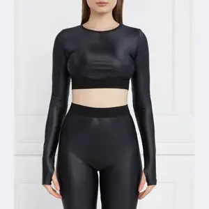 Узкая блузка Versace, черный