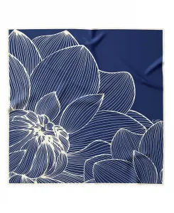 Fior di Loto - Шелковый бандана для женщин Elizabetta, синий