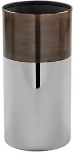 Настольная ваза Fink "VITO", (1 шт.), нержавеющая сталь, полированная и матовая 20 см, Ø 10 см, цвет silberfarben-bronzefarben matt