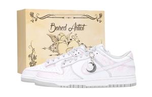 Nike Кроссовки для скейтбординга Dunk Crimson Mist's Dream Abrasion Resistant Low Top Unisex светло-лавандовые