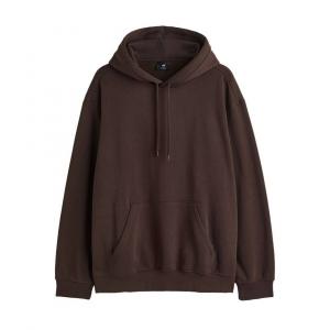 Толстовка H&M Relaxed Fit, темно-коричневый
