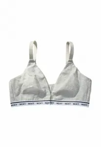 Бюстгальтер-Бралетт с адаптивным кроем и логотипом, подходящий для футболок. Next, Grey