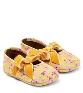 Кожаные балетки Baby Scamosciato PèPè, Giallo