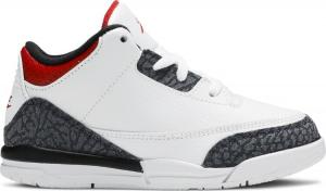 Кроссовки Air Jordan 3 Retro Denim SE TD Fire Red, белый