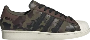Кроссовки Adidas Superstar 'Camo', зеленый