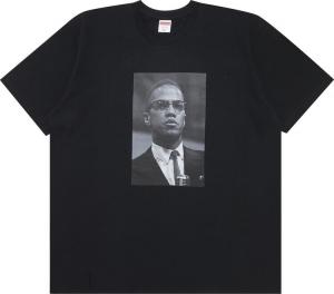 Футболка Supreme Malcolm X Tee 'Black', черный