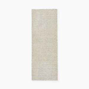 Шерстяной ковер ручной работы Ojai, 76x213 см, кремово-белый