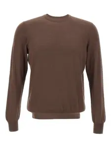 Свитер с круглым вырезом Gran Sasso, коричневый