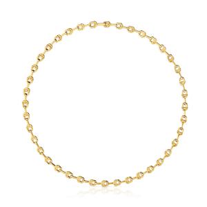 Колье Tous Manifesto Logo, позолоченное серебро