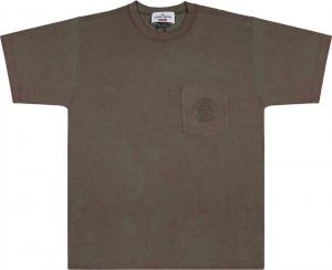 Футболка Supreme x Stone Island с карманом, красно-зелёный