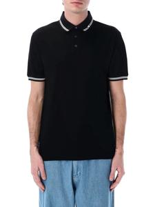 Рубашка-поло с логотипом Emporio Armani, черный