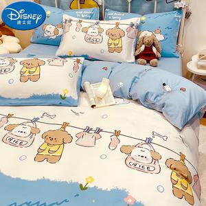 Disney Комплект постельного белья 4 предмета, простыня на резинке 150x200 см