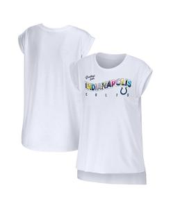 Женская белая футболка Indianapolis Colts Greeting From Muscle WEAR by Erin Andrews, белый
