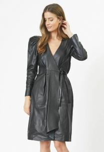 Повседневное платье PHOEBECC LEATHER WRAP DRESS Co'couture, черный