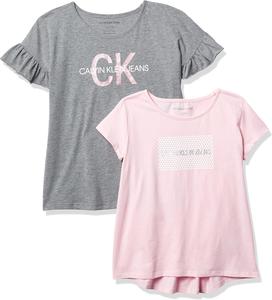 Футболка Calvin Klein Legacy Graphic с короткими рукавами для девочек, Black Box 4187