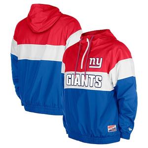 Мужская ветровка royal new york giants 3rd down raglan на четверть молнии New Era