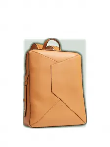 Рюкзак из кожи Enveloppe Lancel, коричневый