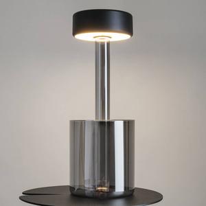 Светодиодная настольная лампа Maytoni Decorative Lighting AI Collaboration Typ A, алюминий / дымчатое стекло - 1 пламя - серый / черный