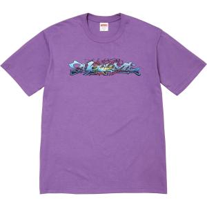 Футболки Unisex с круглым вырезом, умеренно прямого кроя Supreme, фиолетовый