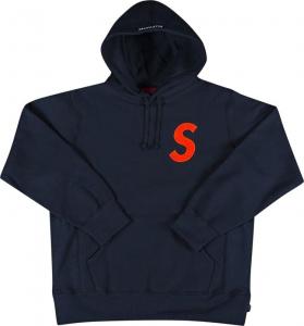 Толстовка Supreme S Logo Hooded Sweatshirt 'Navy', синий