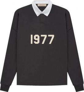 Поло Fear of God Essentials Rugby Polo 'Iron', черный