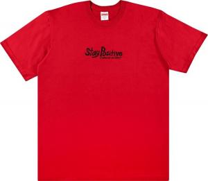 Футболка Supreme Stay Positive Tee 'Red', красный