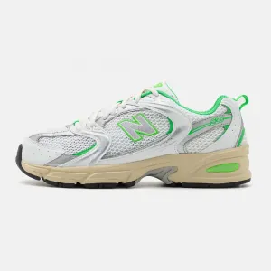 Кроссовки New Balance Unisex NB 530, белый/светло-зеленый