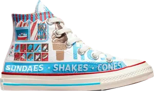 Кроссовки Converse Chuck 70 High PS Sweet Scoops, белый