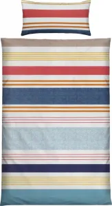 Постельное белье джинс-бордо-бежевый 1x 155x220 см + 1x 40x80 см REDBEST