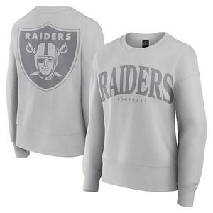 Женский серый свитшот Las Vegas Raiders Elements Fanatics