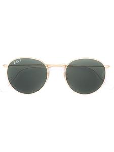 Ray-Ban солнцезащитные очки в круглой оправе, металлик