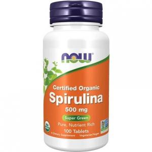 Now Foods Спирулина, таблетки 500 мг, 100 шт.