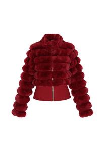 Куртка межсезонная faina, темно-красный