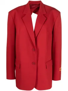 Однобортный блейзер с открытой спиной Heron Preston, красный