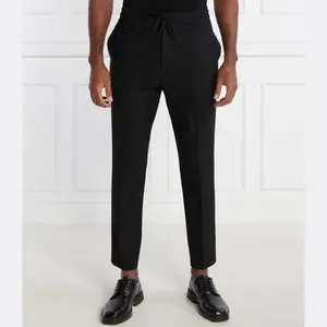 Шерстяные брюки узкого кроя Howard231x Hugo, черный