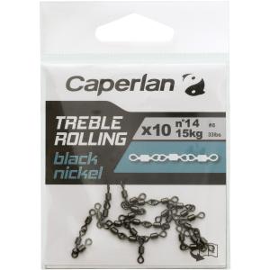 Triple Swirl Treble Rolling Black Nickel 10 шт. CAPERLAN