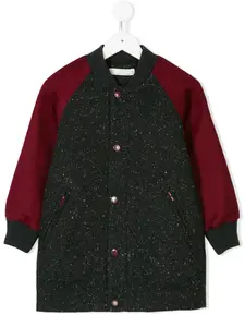 Двухцветное пальто Stella Mccartney Kids, серый