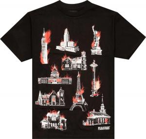 Футболка Pleasures Monument T-Shirt 'Black', черный