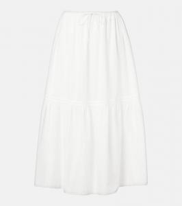 Хлопковая миди-юбка Venta Faithfull, White